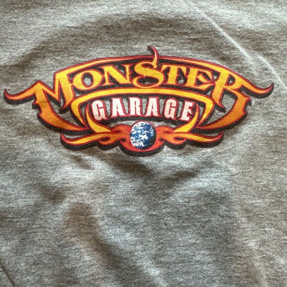 VINTAGE Monster Garage T Shirt Mens XL Gray TV Show Graphic 2003 00s Y2K - Picture 6 of 8